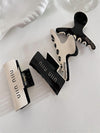 Black and White Double Sided Hair Clips