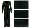 Women's Holiday Daily Business Solid Color Full Length Jumpsuits