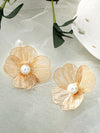 Contrast Color Flower Shape Earrings Accessories