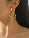 Normcore Geometric Solid Color Drop Earrings