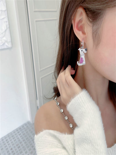 Animal Simple Dongdaemun Cartoon Dog Earrings