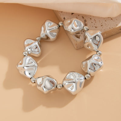 Exaggerated Geometric CCB Alloy  Chain & Link Bracelets