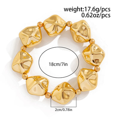 Exaggerated Geometric CCB Alloy  Chain & Link Bracelets