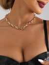 Chains Hollow Solid Color Dainty Necklace Necklaces Accessories