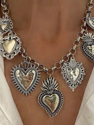 Chains Heart Shape Necklaces Accessories