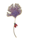 Ladybug Ginkgo Biloba Brooch