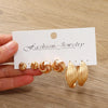 1 Set Elegant Luxurious Simple Style Geometric Hollow Out Alloy Earrings