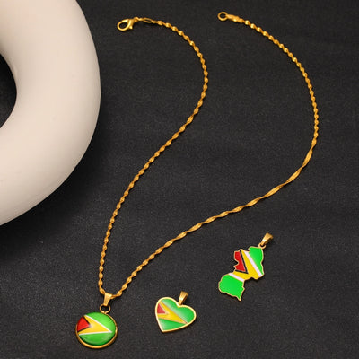 304 Stainless Steel Copper snake chain Irregular Enamel Heart Shape Pendant Necklace