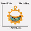 Jewelry Vintage Style Classic Style Sun 304 Stainless Steel Shell 18K Gold Plated Irregular Plating Pendant Necklace