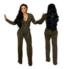 Women's Holiday Daily Business Solid Color Full Length Jumpsuits