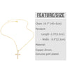 Copper box chain 18K Gold Plated Plating Inlay Cross Zircon Pendant Necklace