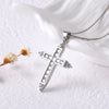 Copper box chain 18K Gold Plated Plating Inlay Cross Zircon Pendant Necklace