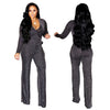 Women's Holiday Daily Business Solid Color Full Length Jumpsuits