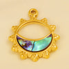 Jewelry Vintage Style Classic Style Sun 304 Stainless Steel Shell 18K Gold Plated Irregular Plating Pendant Necklace