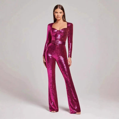 Women's Holiday Daily Streetwear Solid Color Full Length Jumpsuits