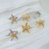 Jewelry Vintage Style Classic Style Starfish Copper Zircon Plating Open Rings