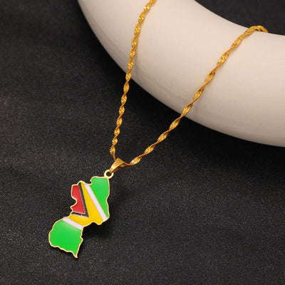 304 Stainless Steel Copper snake chain Irregular Enamel Heart Shape Pendant Necklace