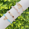 Retro Cross Heart Shape Zircon Imitation Pearl natural stone Copper Beaded Bracelets