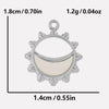 Jewelry Vintage Style Classic Style Sun 304 Stainless Steel Shell 18K Gold Plated Irregular Plating Pendant Necklace